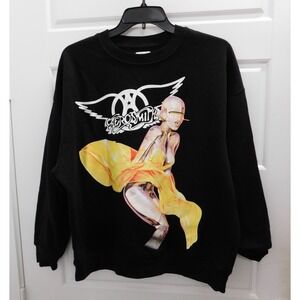 Aerosmith Hajime Sorayama‎ Just Push Play Robot Sweatshirt sz XS